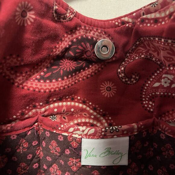 Vera Bradley Red Mesa Small Tote Retired Pattern - Picture 3 of 6